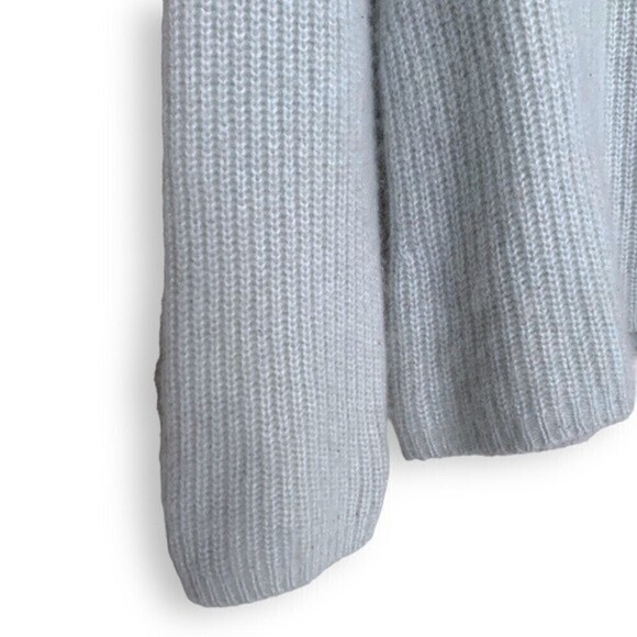 Jenni Kayne Cashmere Fisherman Sweater Mist Green - Picture 5 of 9